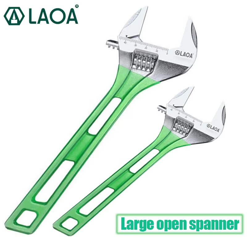 Pipe Wrench Adjustable - LAOA Short Handle Wrench Adjustable Light