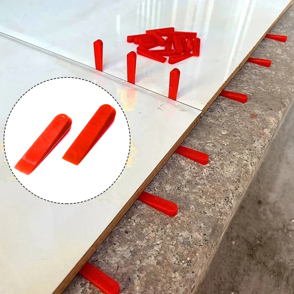 100pcs Plastic Tile Wedge Spac - огляд і ціна Tile Leveling Clip