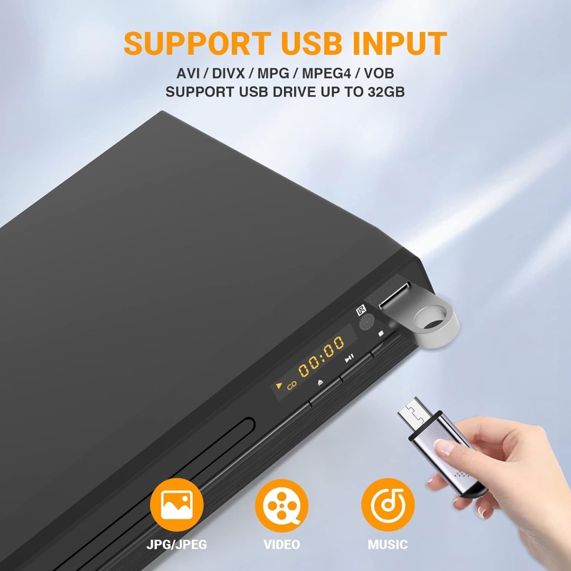 DVD Player 1080P HD Discs Play - огляд і ціна Home Improvement Dvd