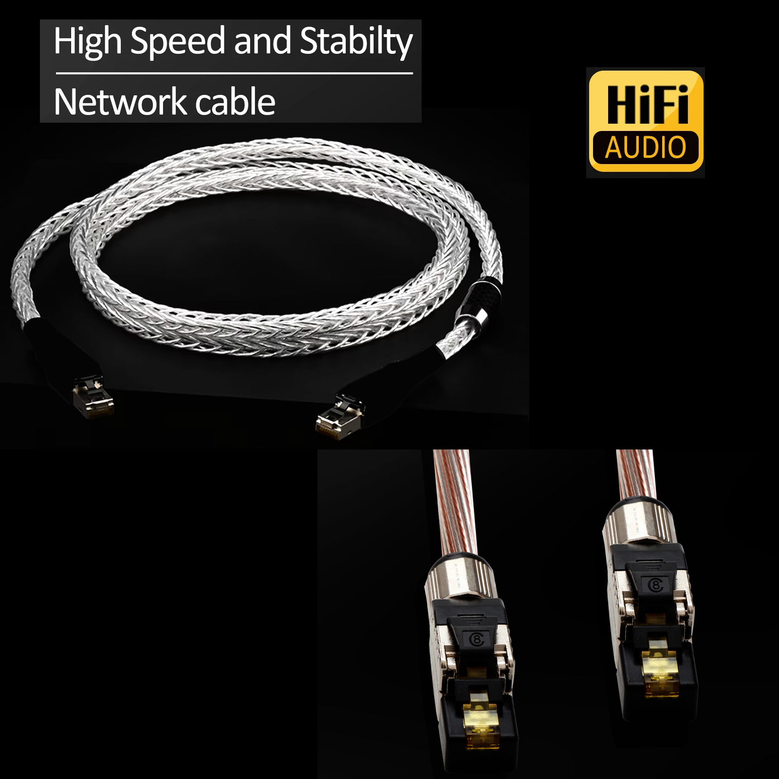 Cat8 Ethernet Cable OCC Silver - огляд і ціна Home Improvement Dvd