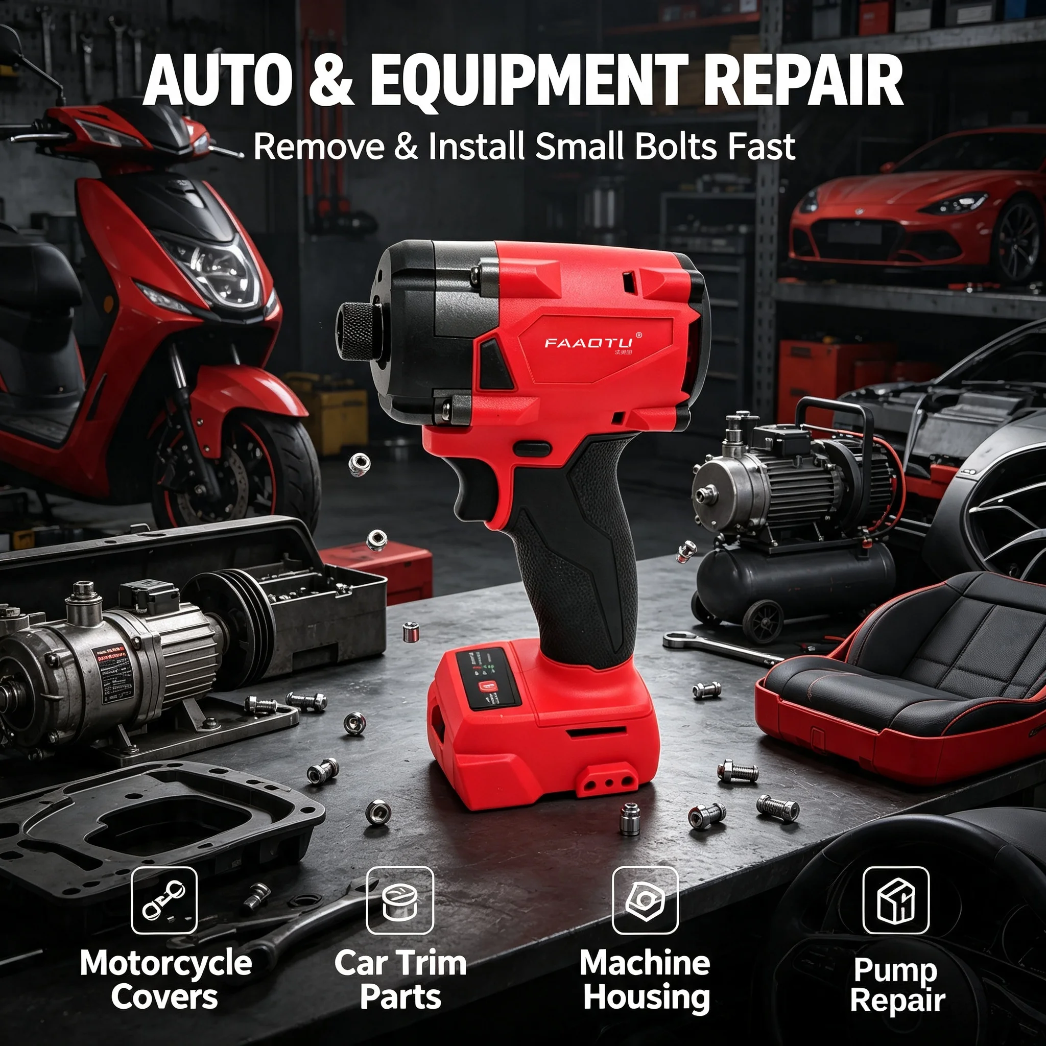 FAAOTU 18V Cordless Electric S - огляд і ціна Home Improvement Diy